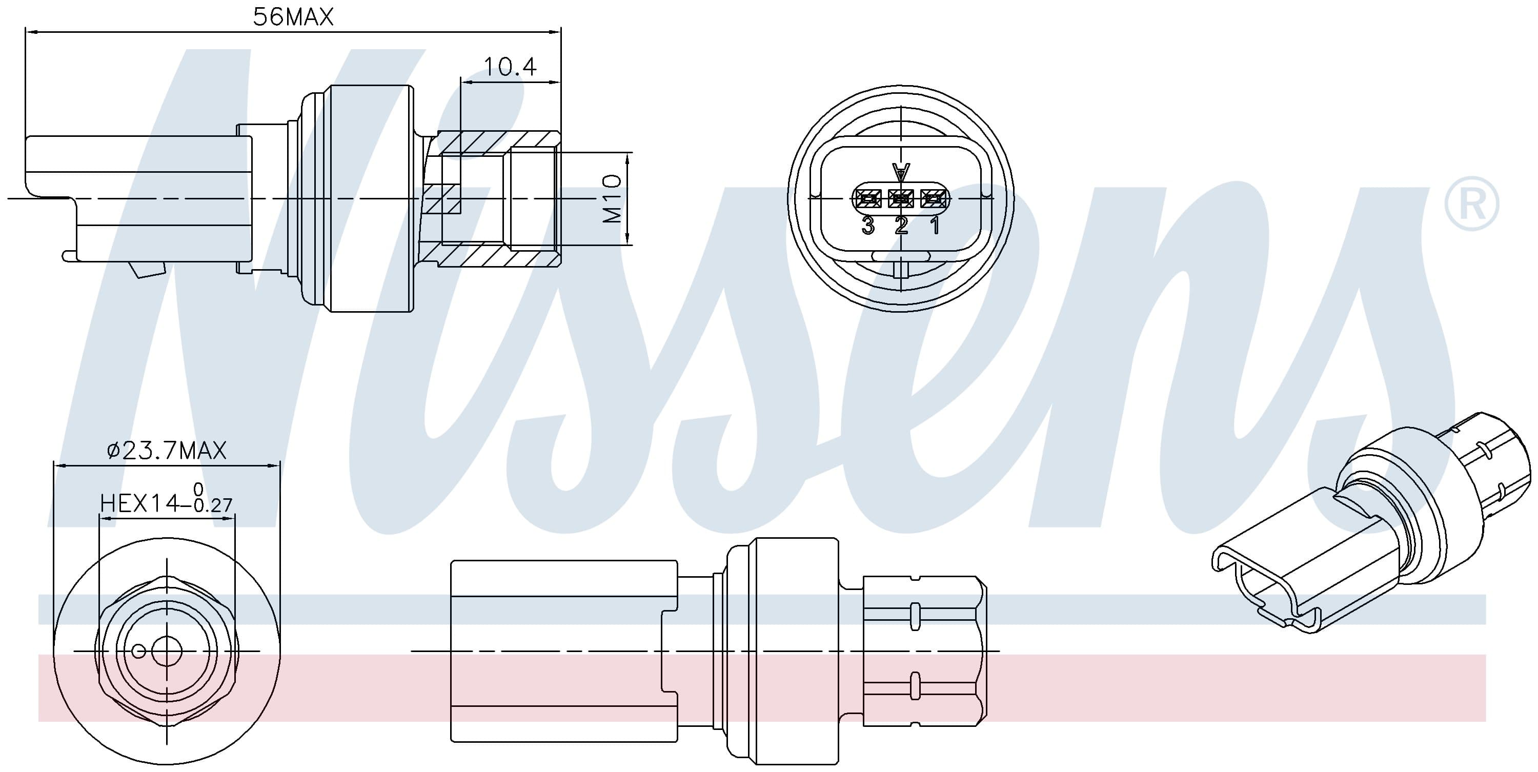 Tryckkontakt ac, Renault från Galwin