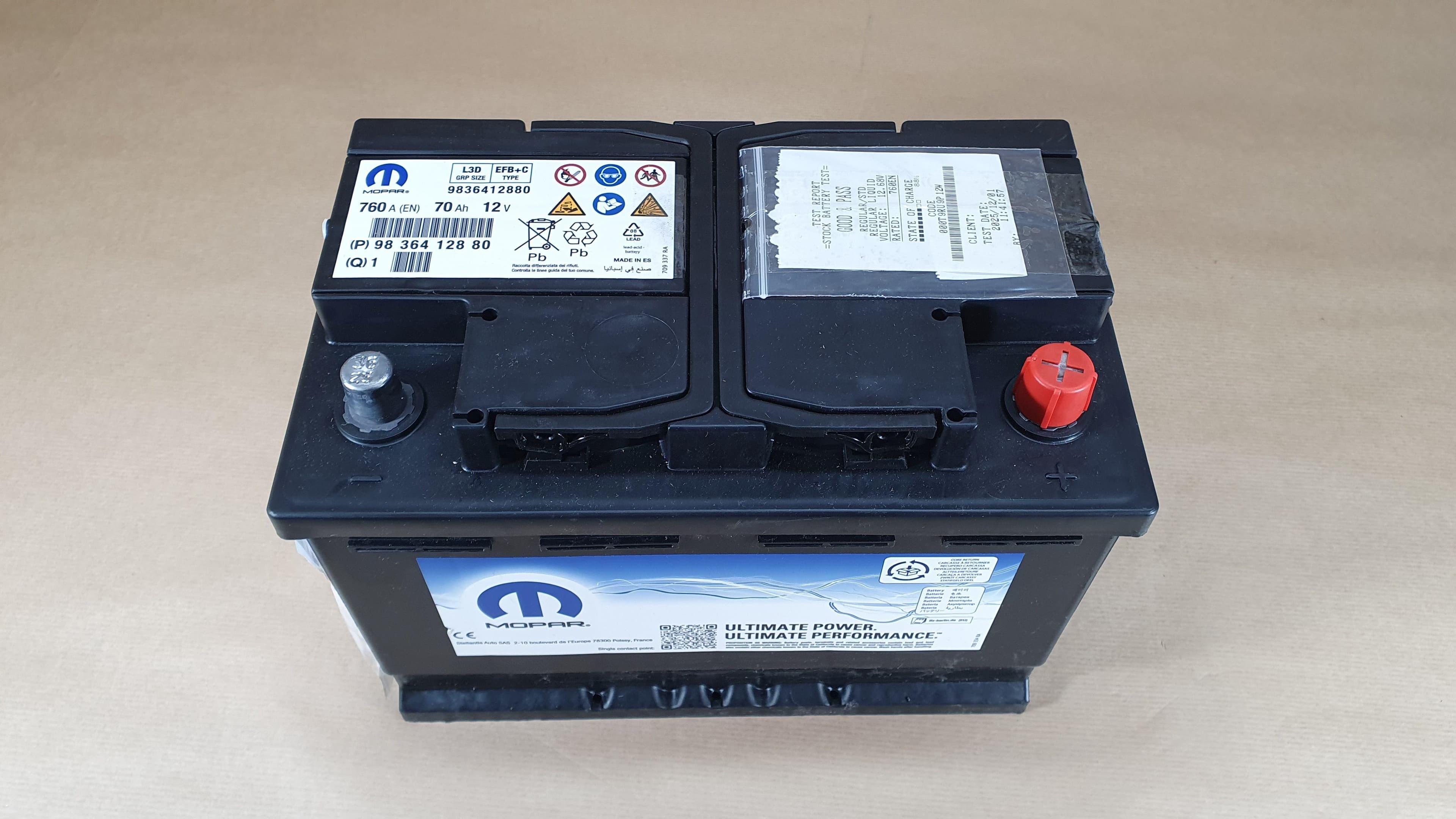 Batteri - Opel Crossland X