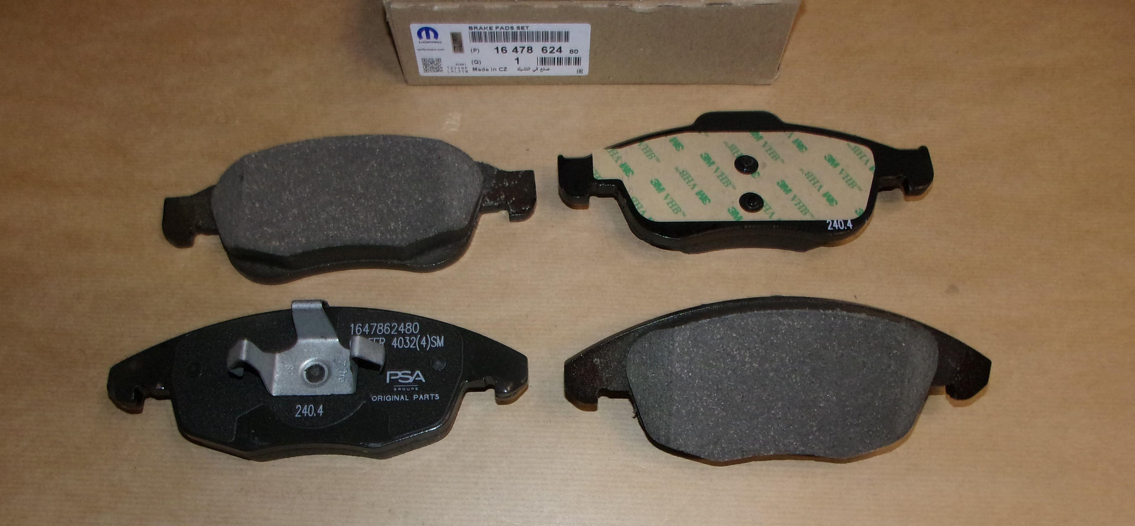 Bromsbelägg - Citroën Berlingo III/Partner, Fram från Autofrance