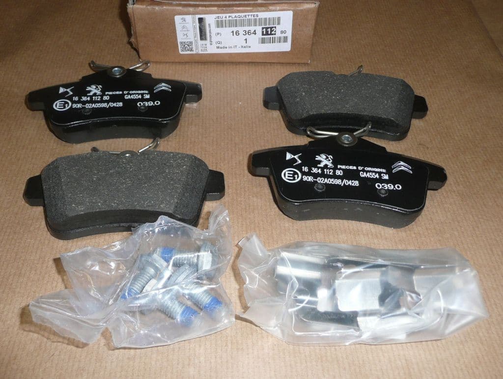 Bromsbelägg - Citroën C4 II/Ds4/5/P308/508, Bak från Autofrance