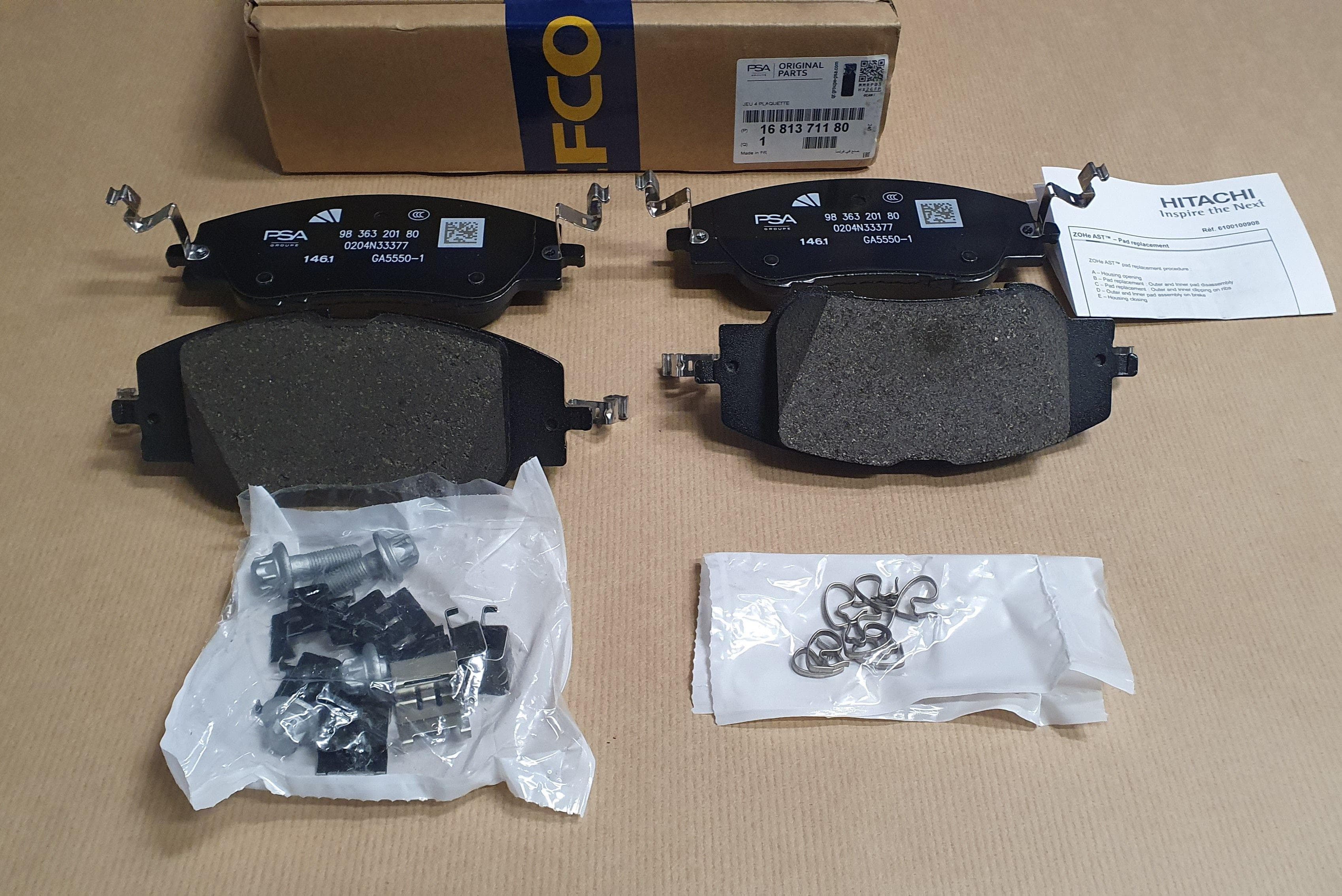 Bromsbelägg - Peugeot 208 II/2008 II, Fram