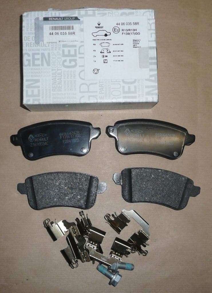 Bromsbelägg - Renault Megane III/Scenic III, Bak från Autofrance