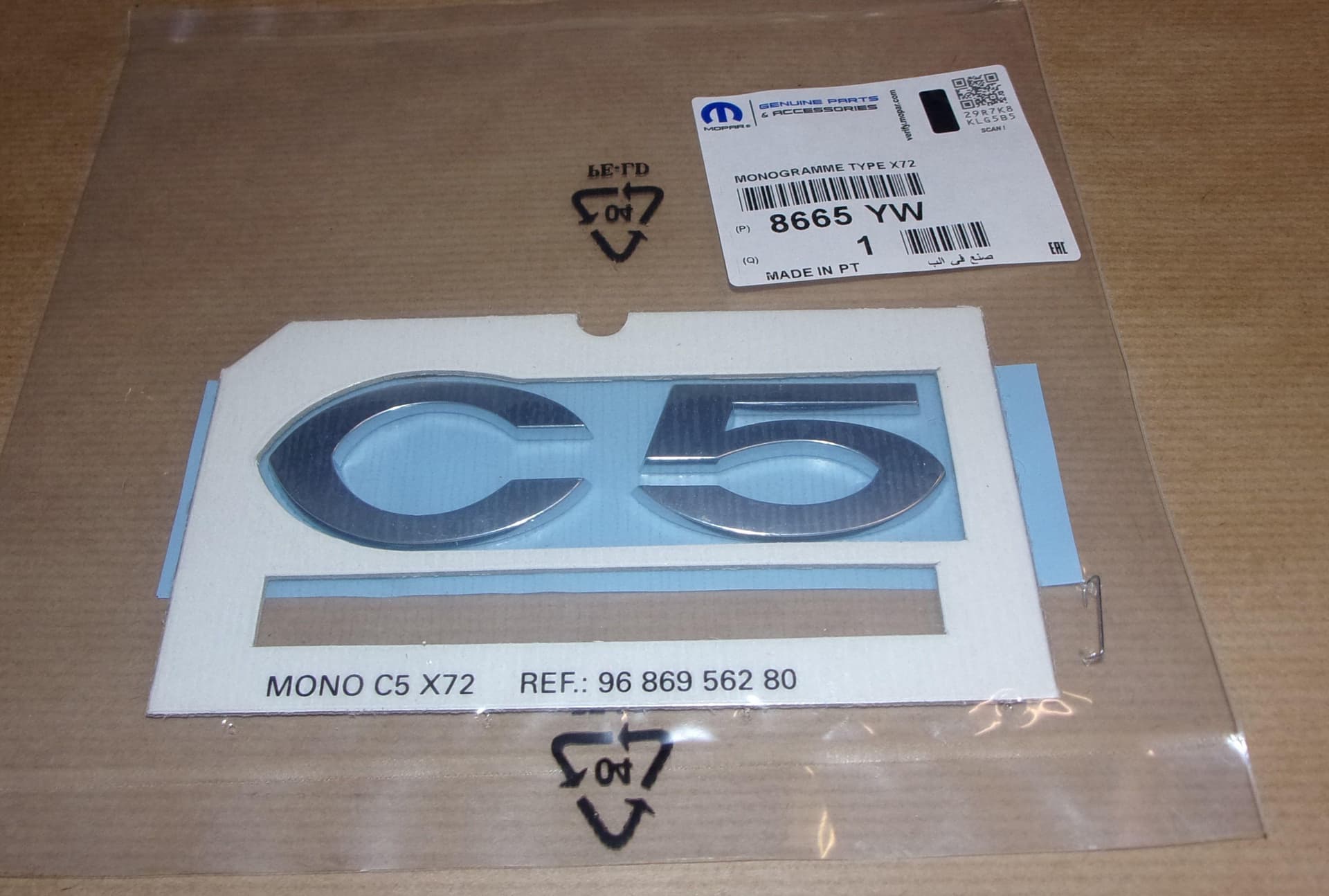 Emblem - Citroën C5 III, Bak från Autofrance - bild 2