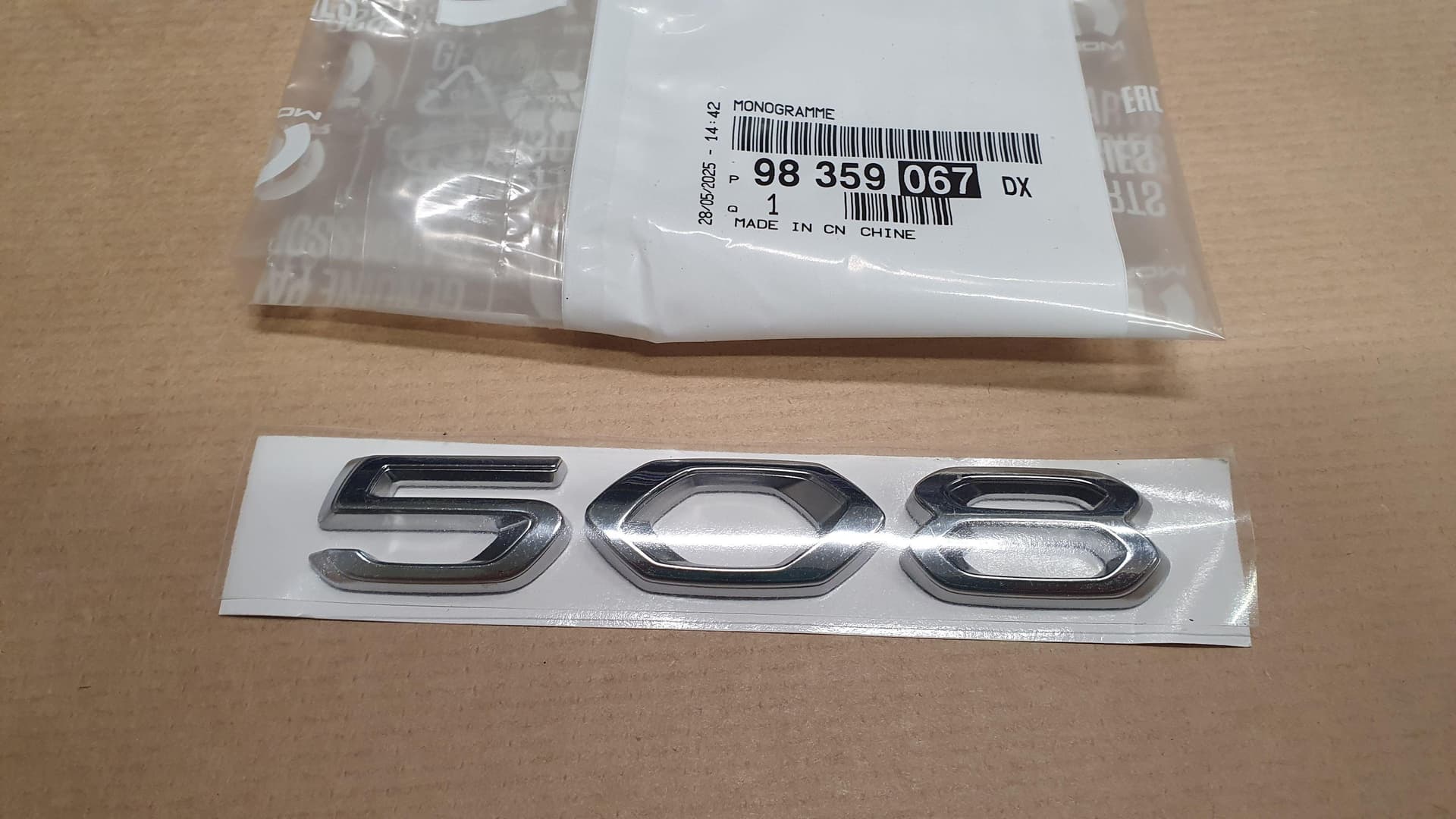 Emblem - Peugeot 508 II, Bak från Autofrance