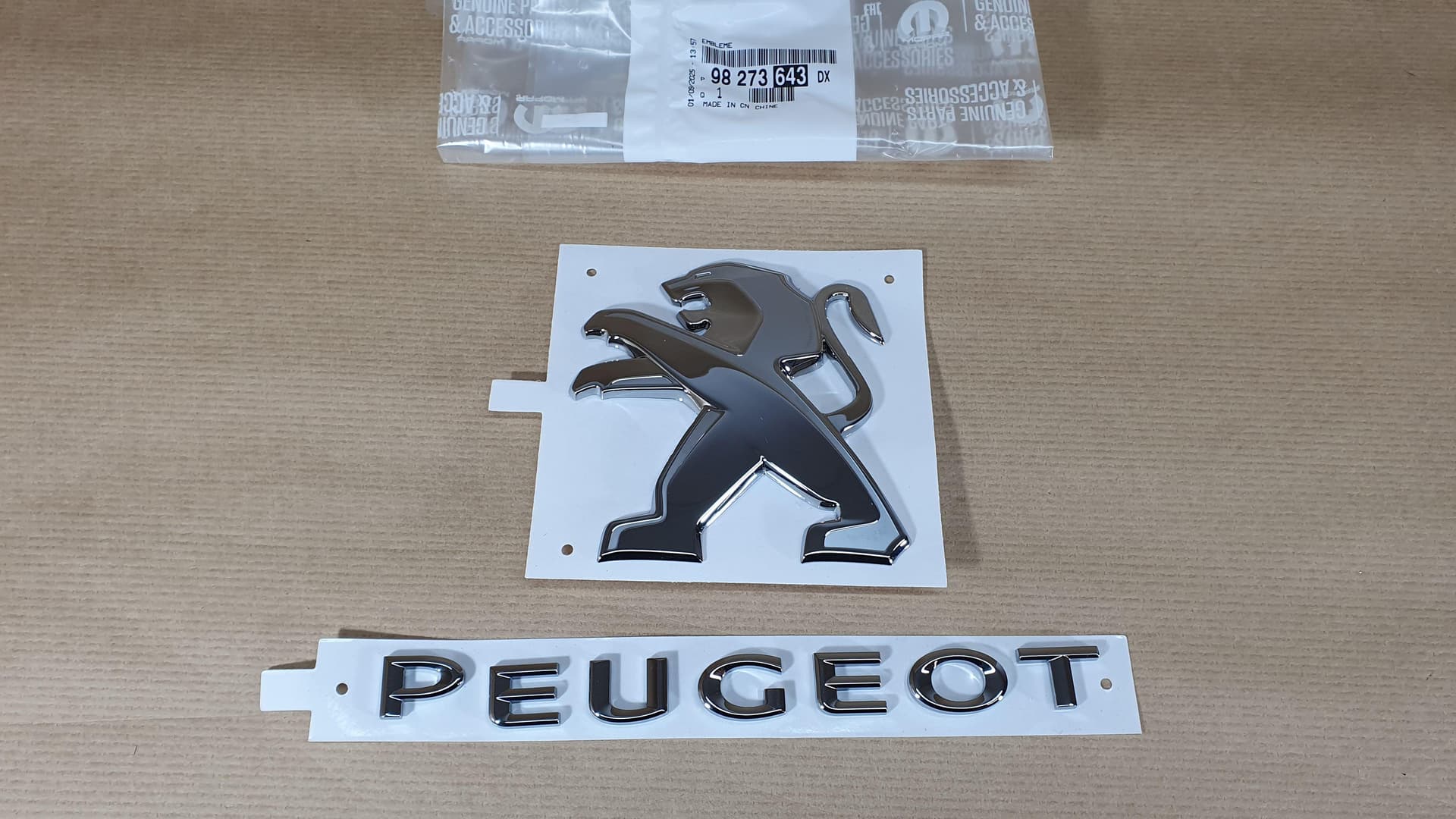 Emblem - Peugeot Partner III/Rifter, Bak från Autofrance - bild 2
