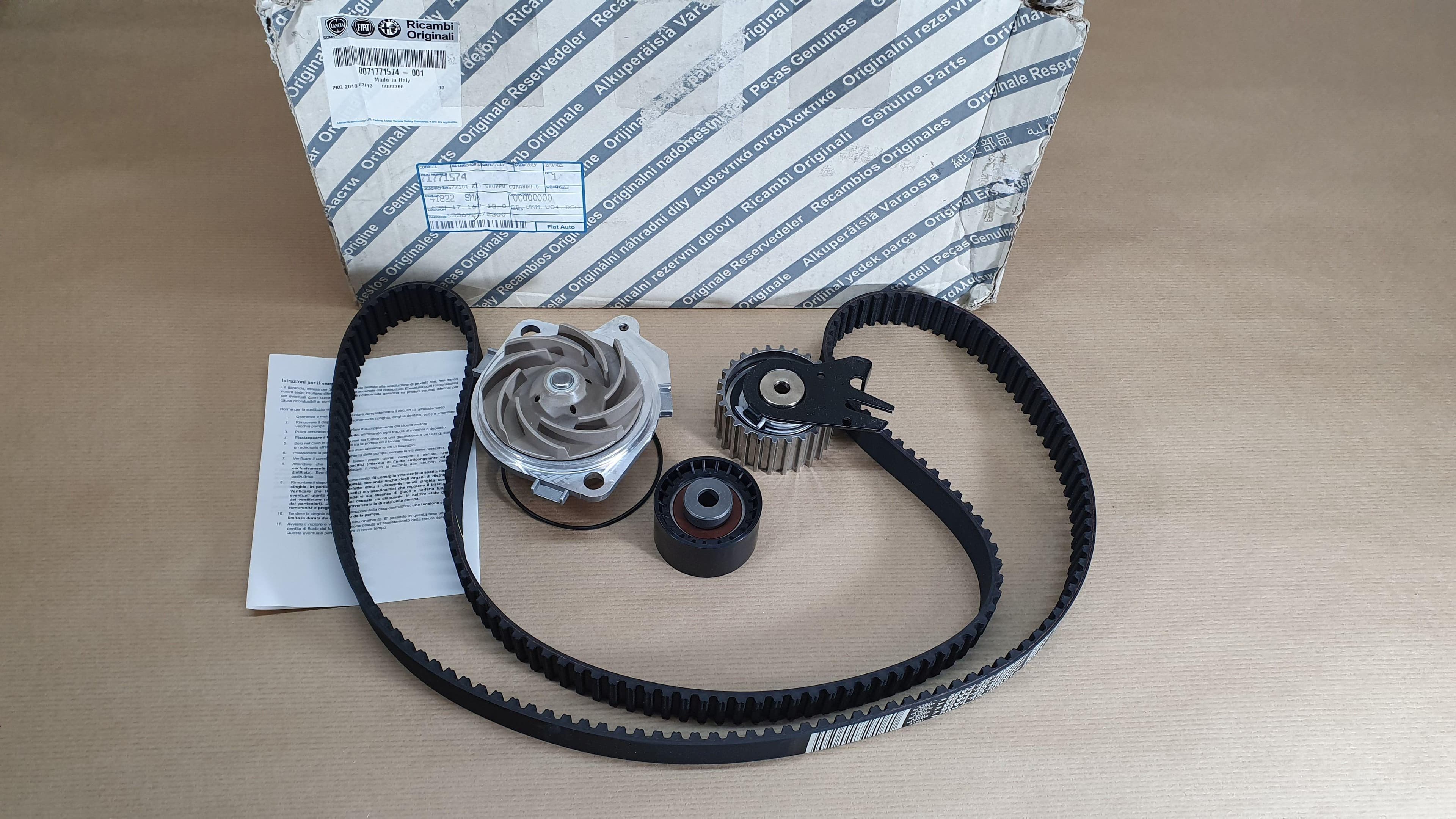 Kamremssats Med Pump - Fiat Punto 1.9JTD från Autofrance