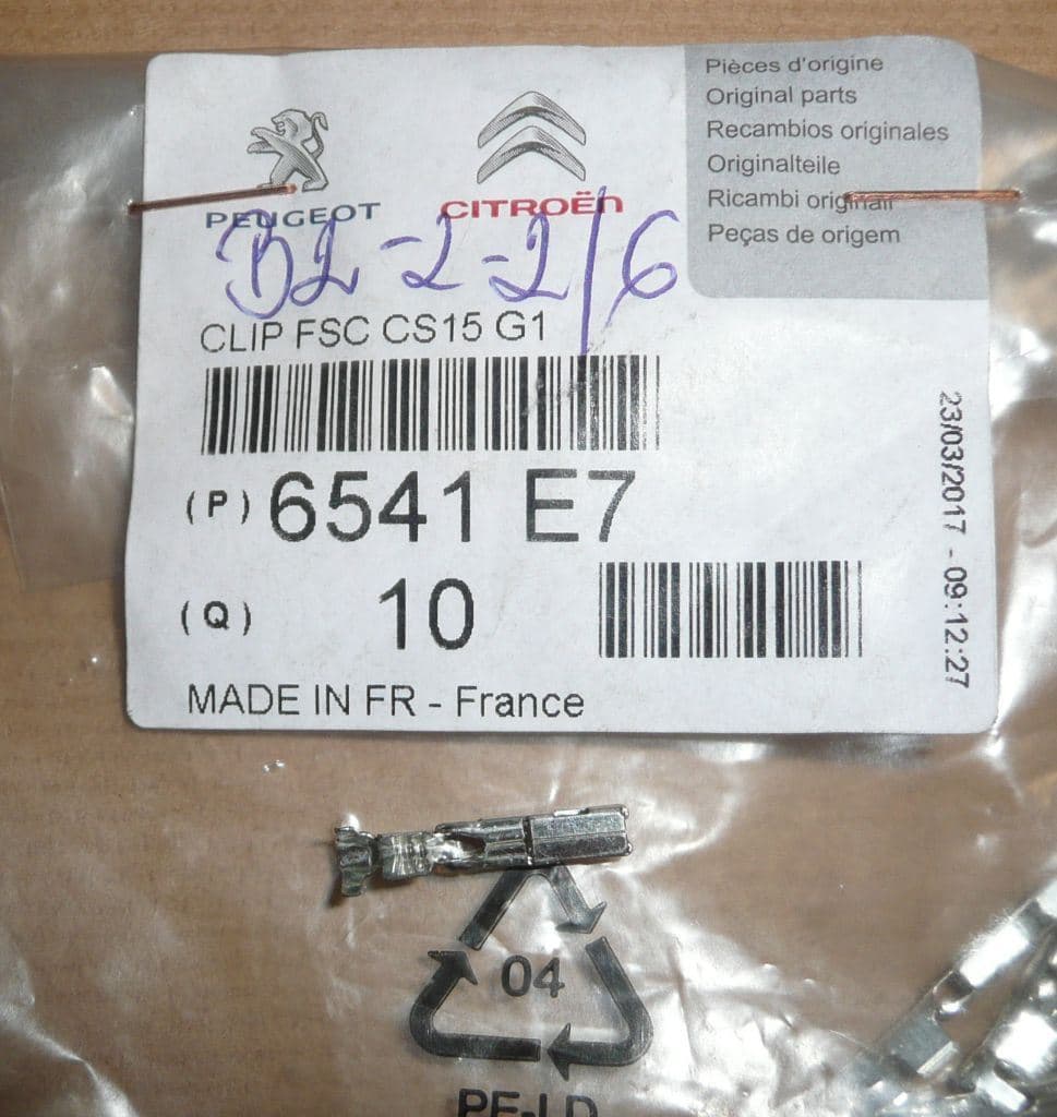 Kontaktklämma Psa från Autofrance