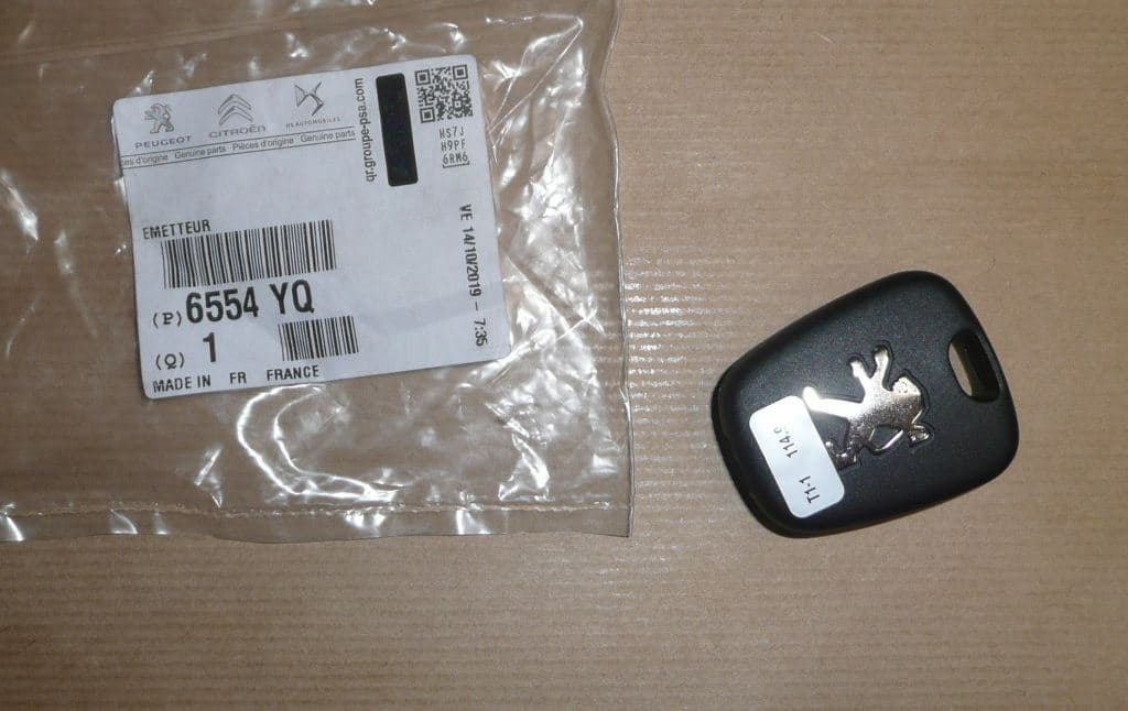 Nyckelskal - Peugeot 206/206+ från Autofrance