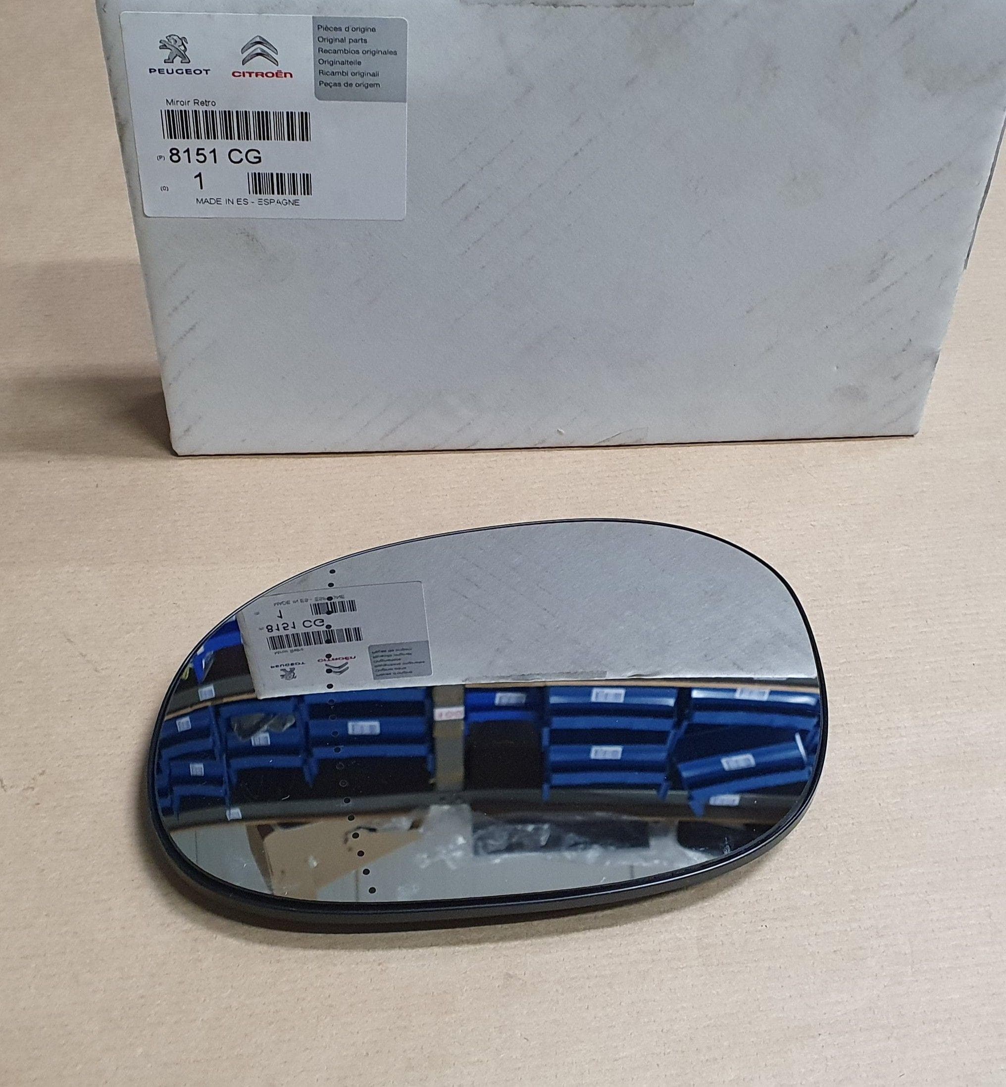 Spegelglas - Peugeot 206, Vänster från Autofrance