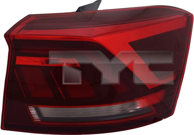 Baklykta yttre vä, med dynamisk blinkers LED