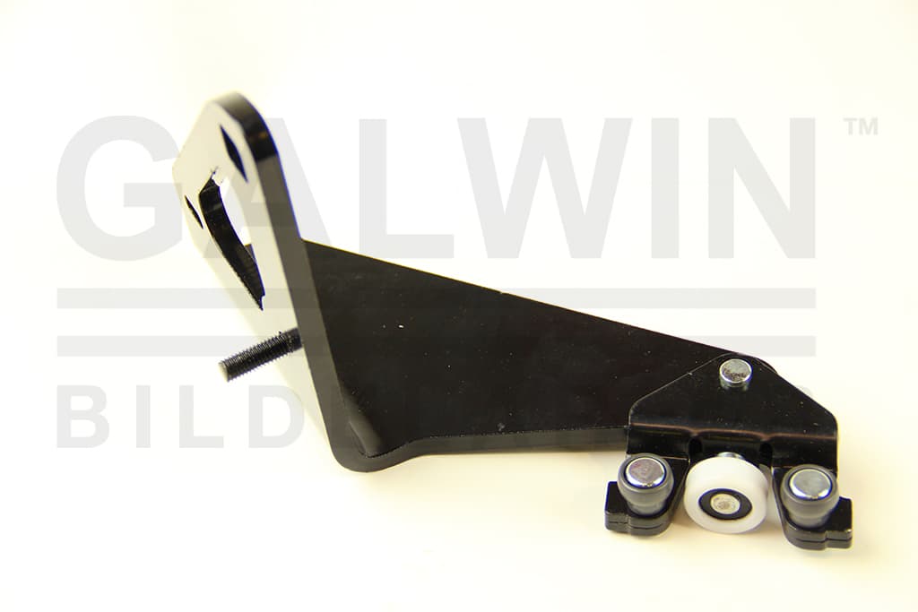 Glidrulle för skjutdörr hö, nedre med gångjärn — Höger, nedre från Galwin