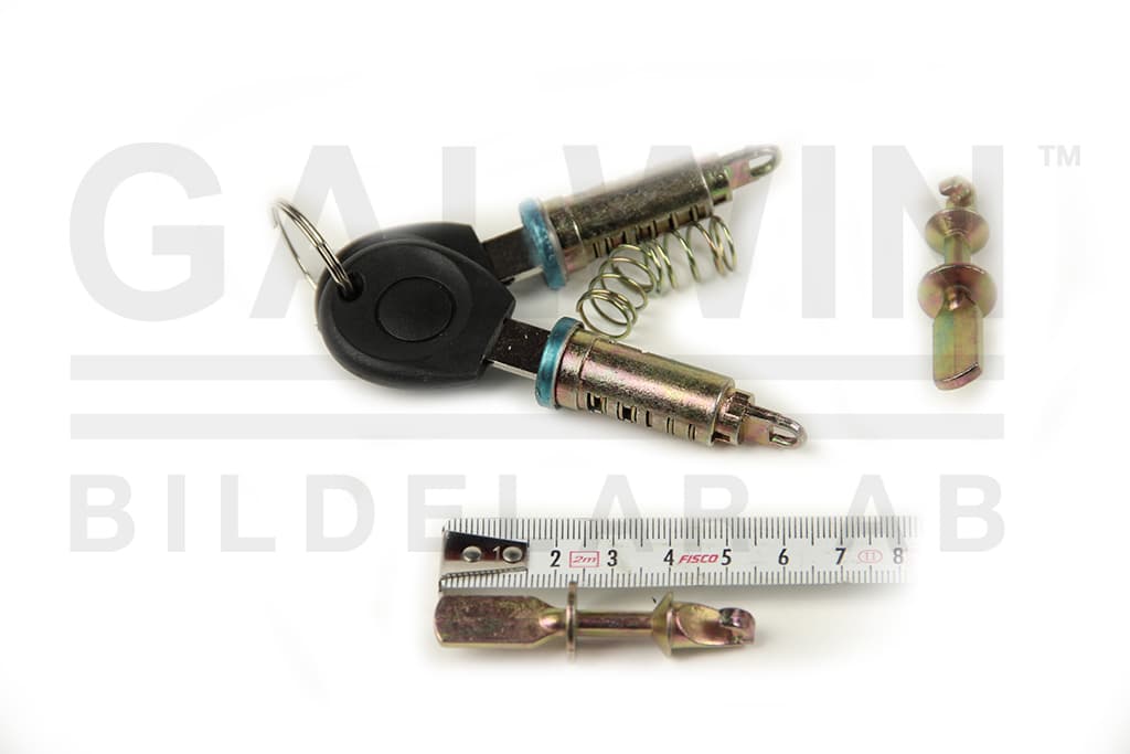 Dörrlåscylindersats, 2st cylinder, 2st nycklar från Galwin