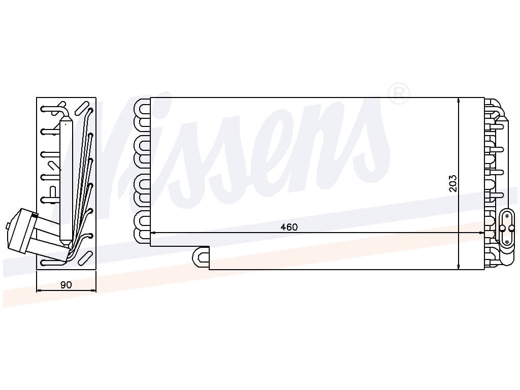 Evaporator MB W 140 alla mod. 09/90-09/98