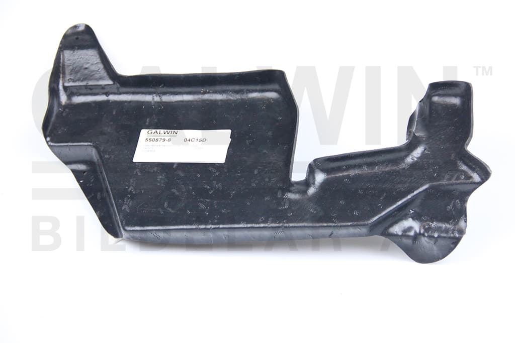 Hasplast/stänkskydd under motor höger — Höger från Galwin