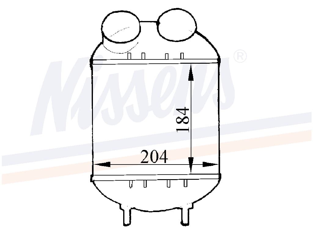 Laddluftkylare Renault R 21 TD/GTD/DX 03/86-04/89 från Galwin