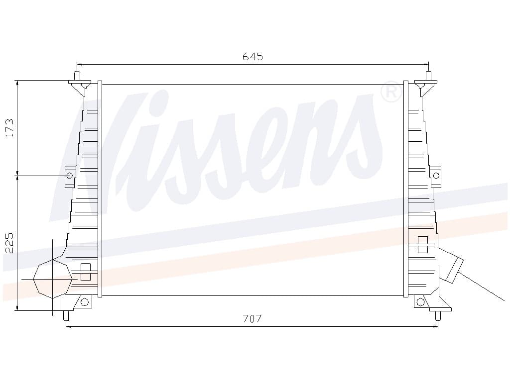 Intercooler Saab 9-5 3,0 I 24V 06/97-