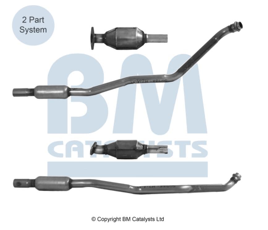 Katalysator bakre inkl montsats