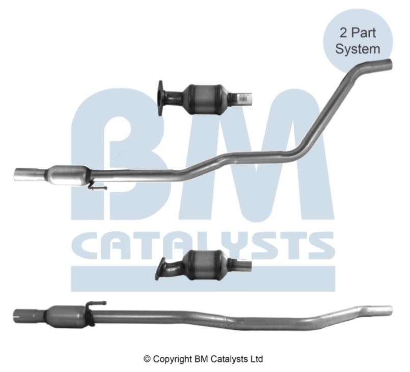 Katalysator främre, inkl montsats från Galwin