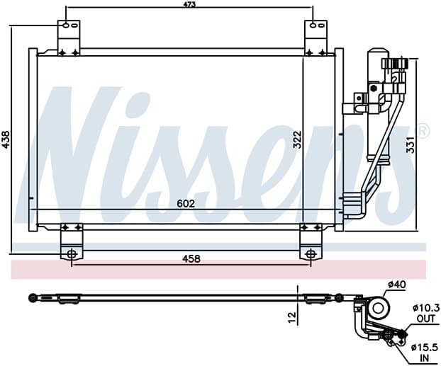 Kondensor ac, Mazda från Galwin
