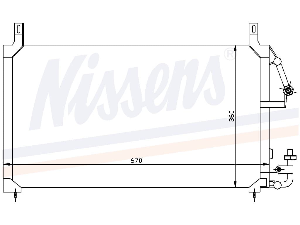 Kondensor Daewoo Espero alla mod. 08/94-04/97 från Galwin