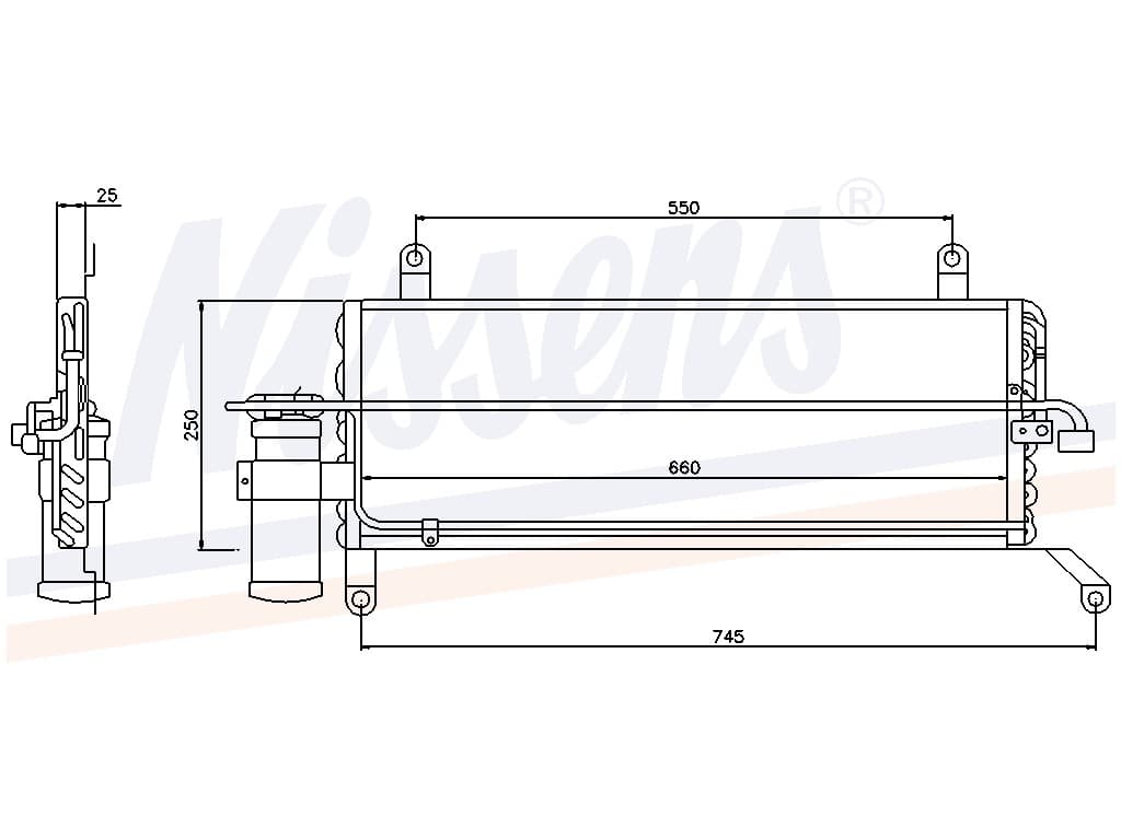 Kondensor Fiat Punto 55 06/96-08/99 60 06/93-09/97 75 0 från Galwin