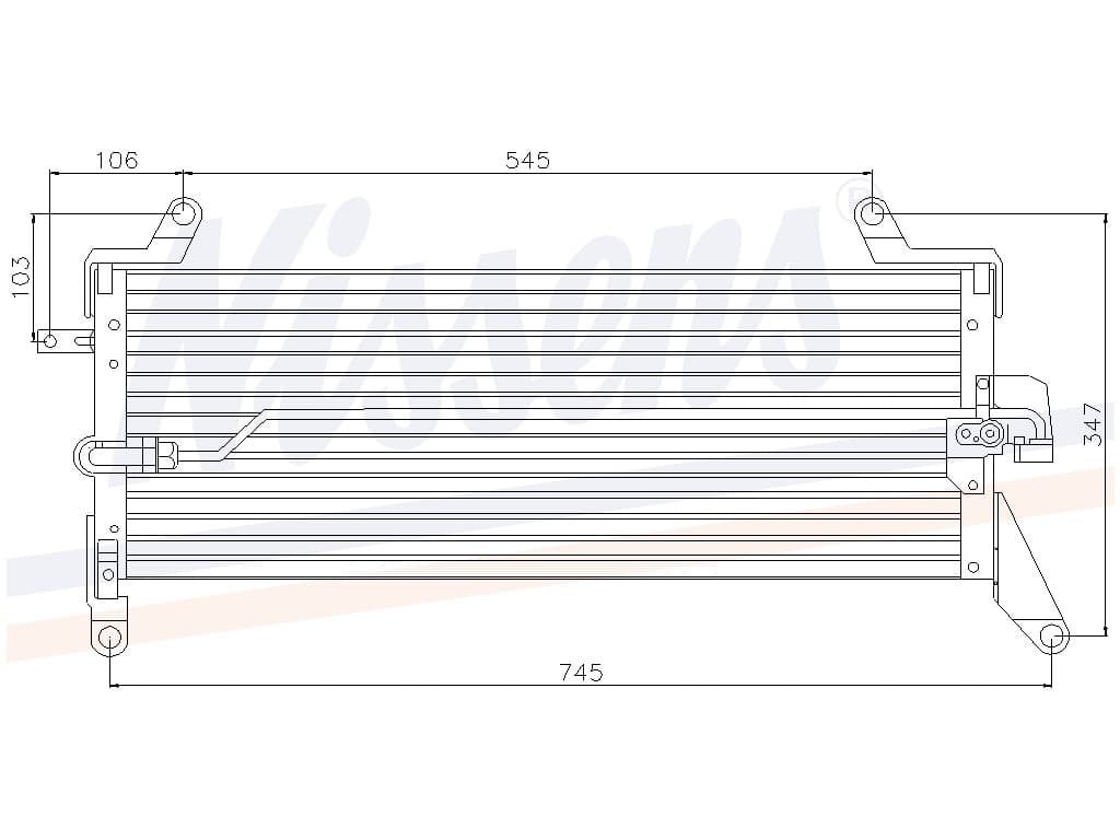 Kondensor Fiat Punto D/TD 06/93-08/99 från Galwin