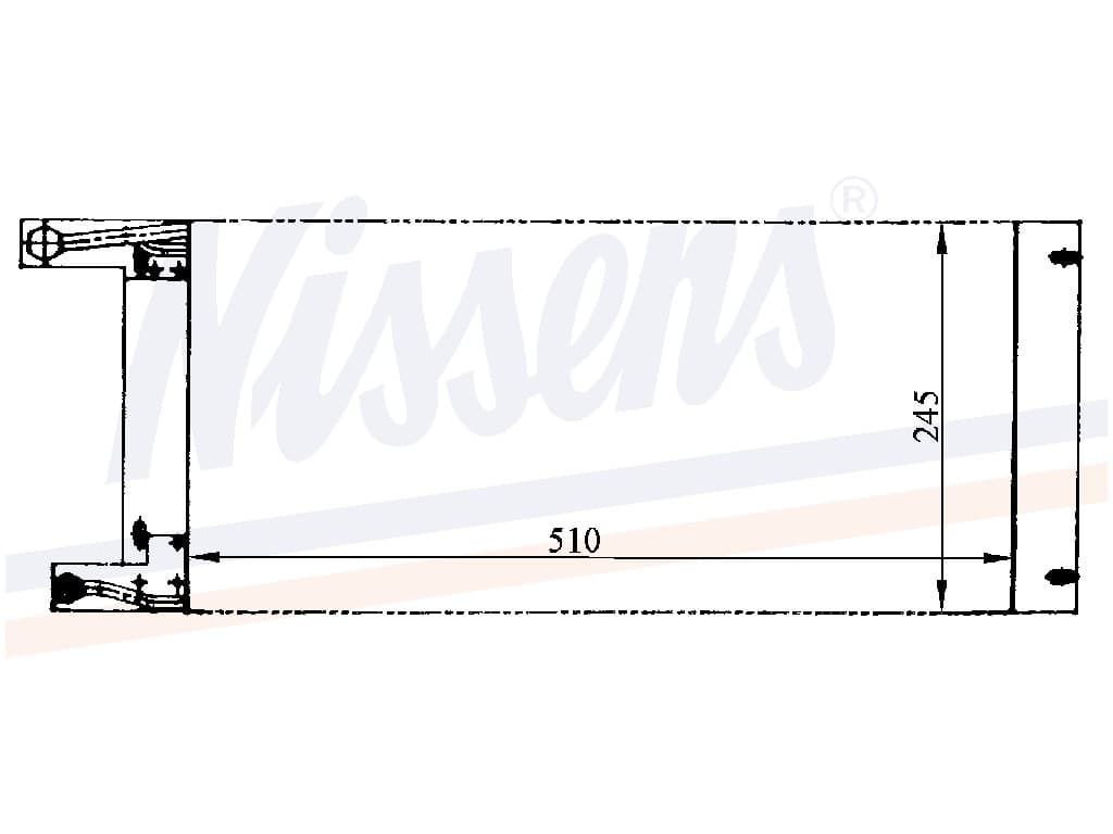 Kondensor Lancia Prisma 1,6/1,6IE/2,0IE,4WD 04/86-04/89 från Galwin
