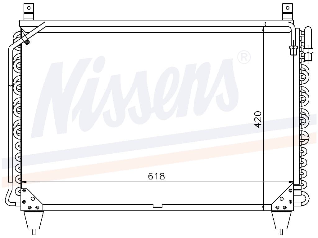 Kondensor MB W 126 380 SE/SEL/SEC 500 SE/SEL/SEC 300 SDT från Galwin