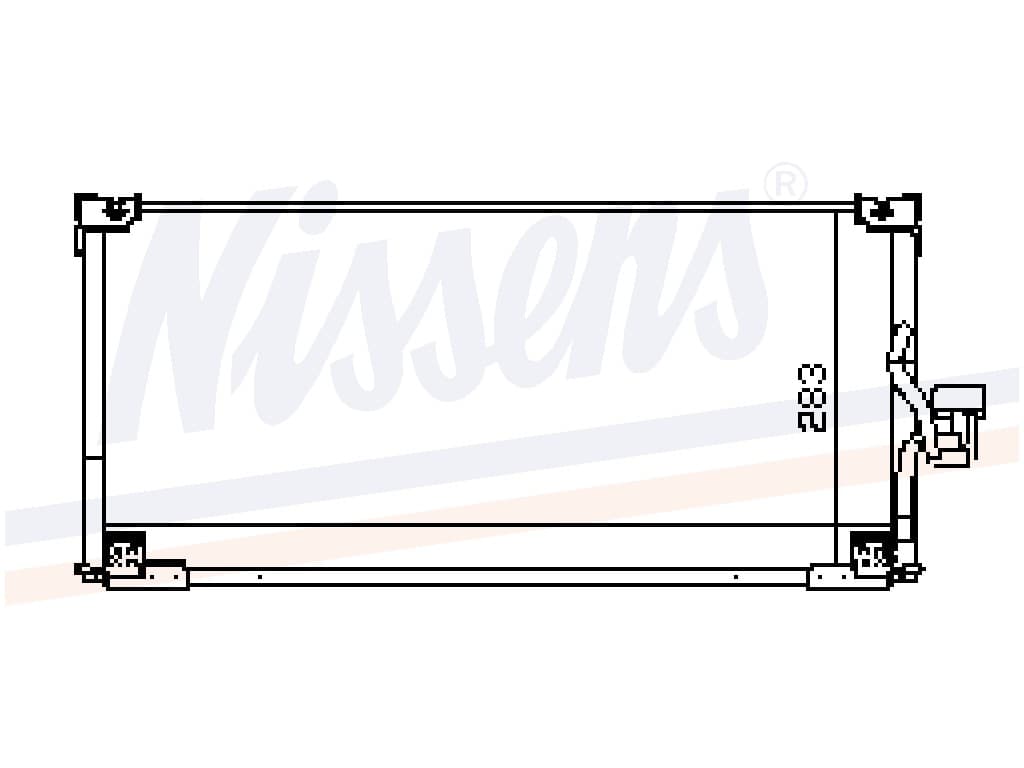 Kondensor Mitsubishi Eclipse 1,8/2,0 man/aut 01/95- från Galwin