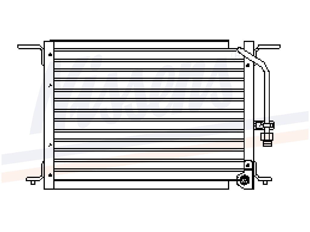 Kondensor Mitsubishi L300 2,0/2,4/2,5D 11/86- från Galwin
