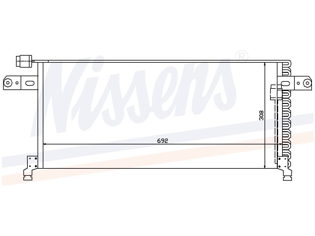 Kondensor Nissan Patrol alla mod. -12/92 från Galwin