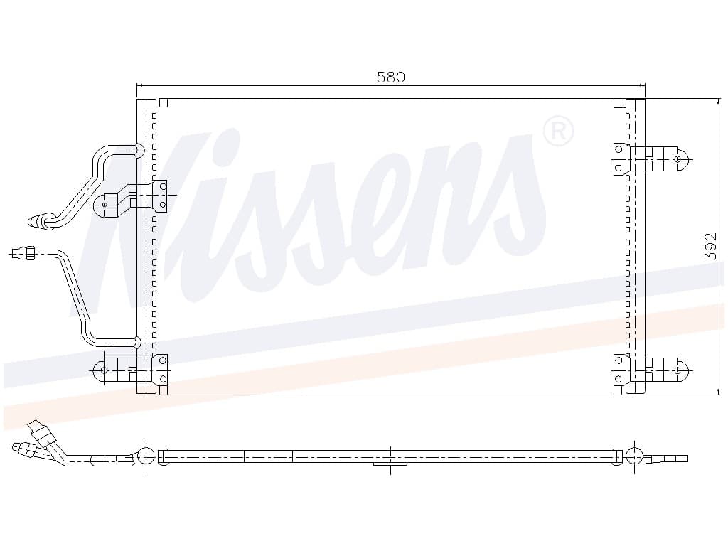 Kondensor Renault Espace III 2,2 TD Man. 10/96-09/97 från Galwin