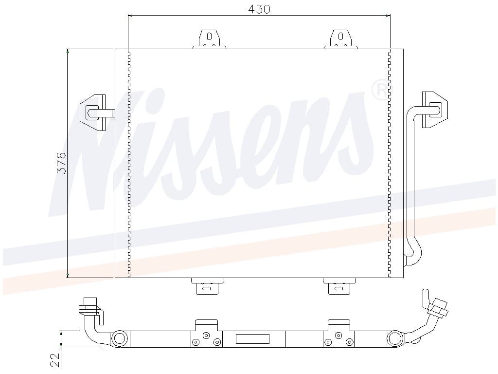 Kondensor Renault R19 GTX/TXE/1,8I RN/RT Man/aut. 09/88 från Galwin