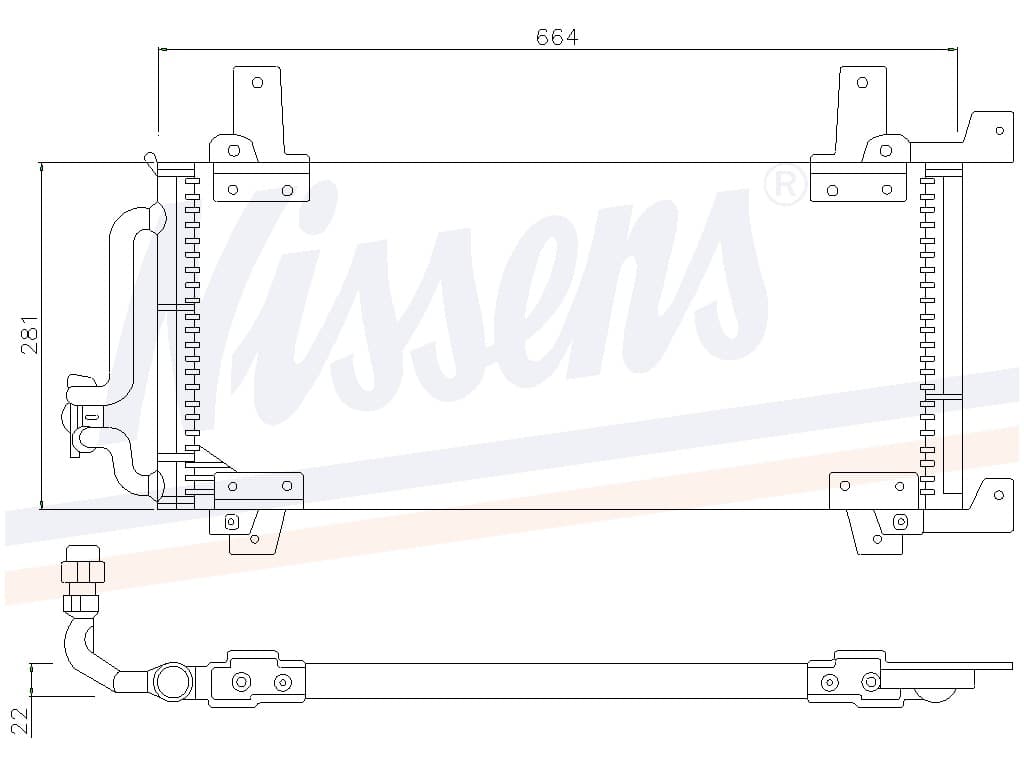 Kondensor Renault R21 II TL/GTL/GTS/TSE/GTX/TXE/TXI2,2 från Galwin
