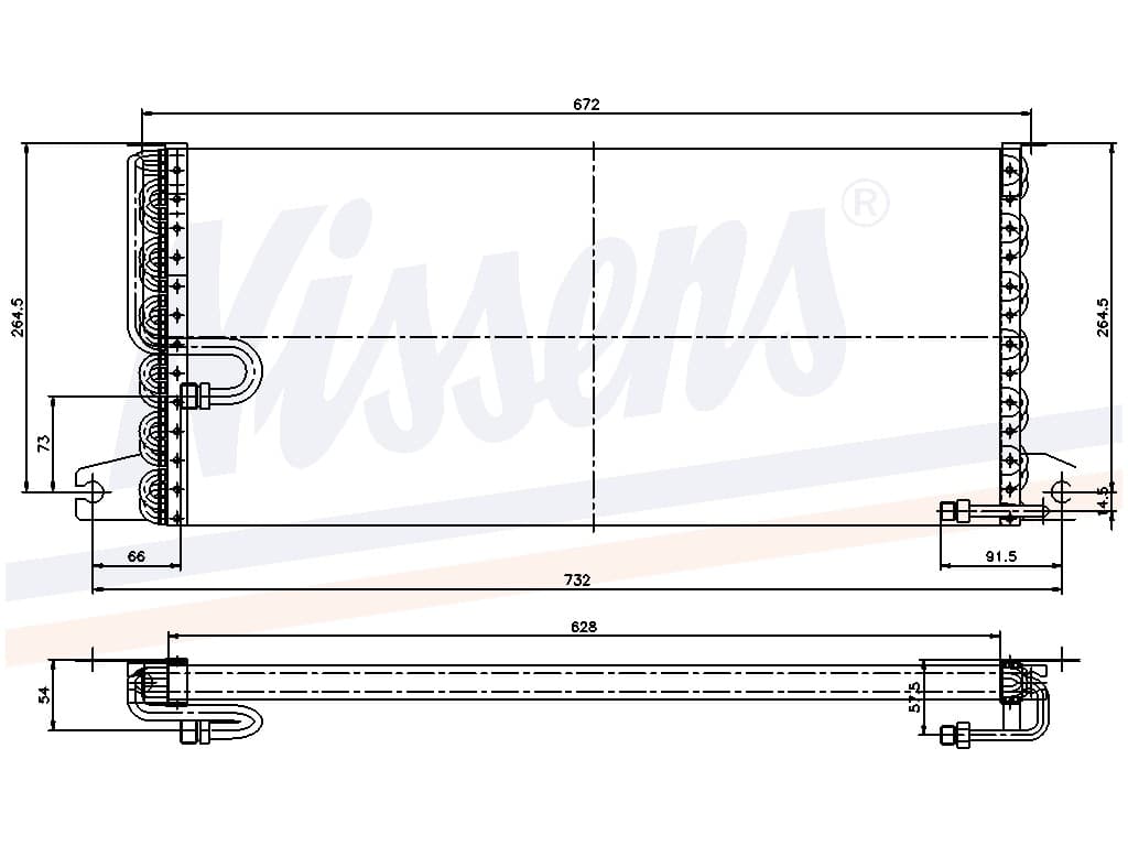 Kondensor Toyota Camry 1,8/TD/2,0/TD Man/aut. 03/82-07/ från Galwin
