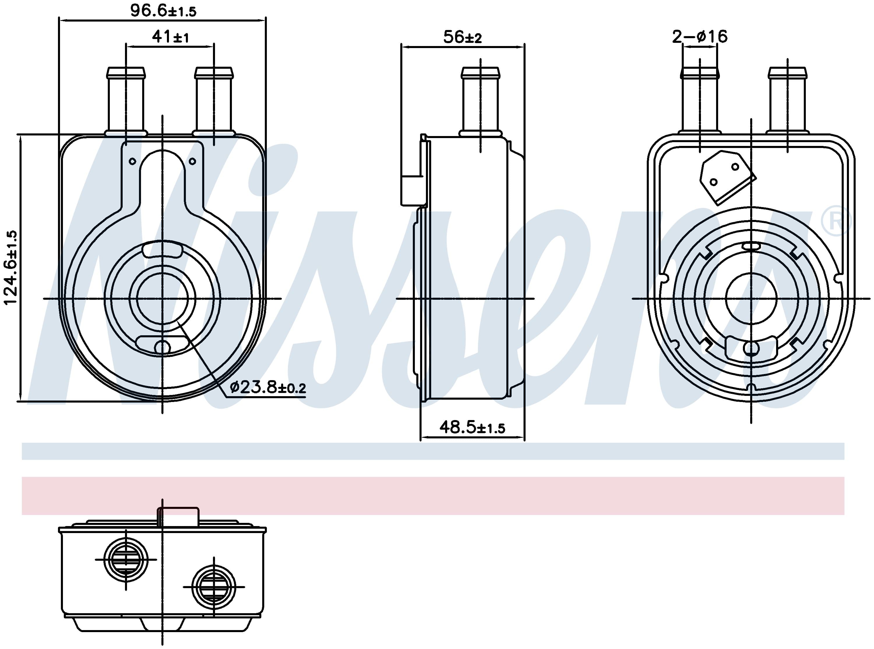 Oljekylare motor, Kia, Hyundai från Galwin