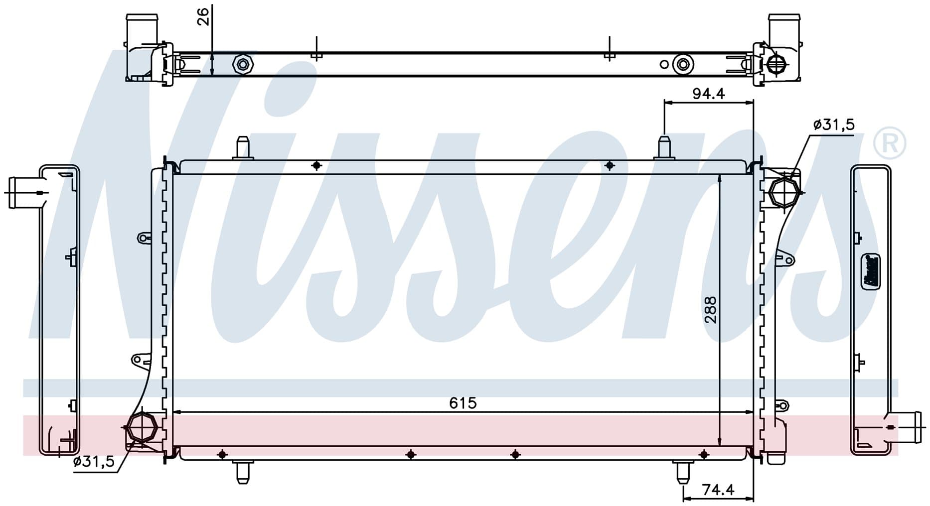 Kylare motorkylning, MG