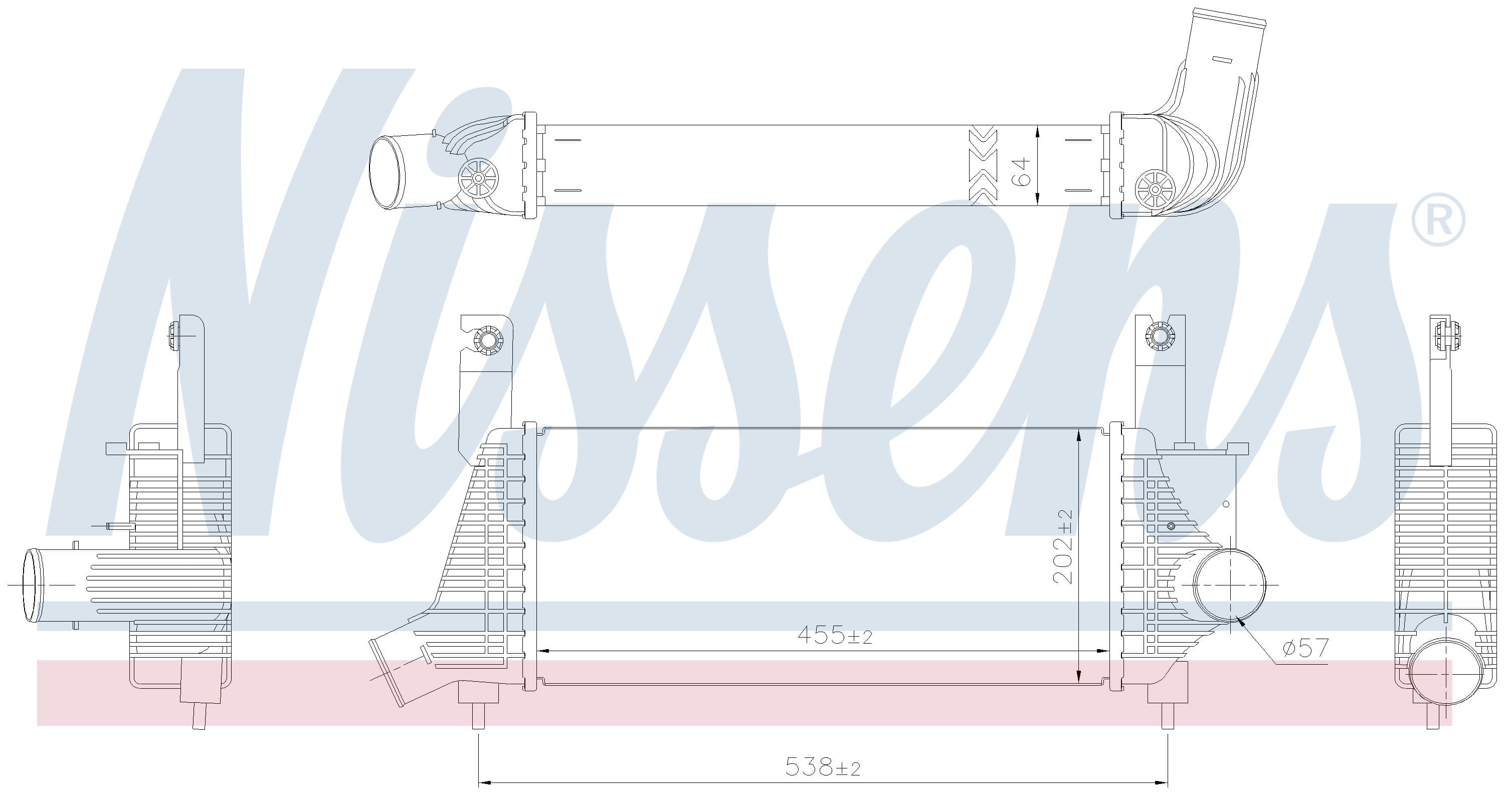 Laddluftkylare, Nissan från Galwin