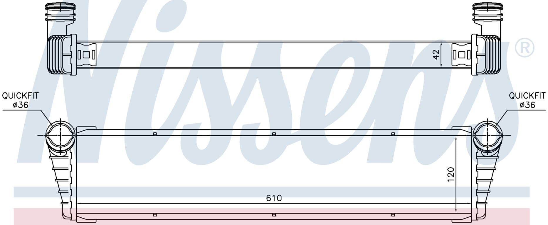 Kylare motorkylning, mittre, Porsche från Galwin