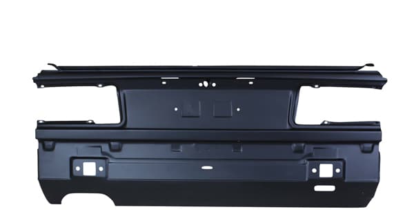 Mellanplåt bak 09/1987-, med uttag för dubbla slutrör vä sida