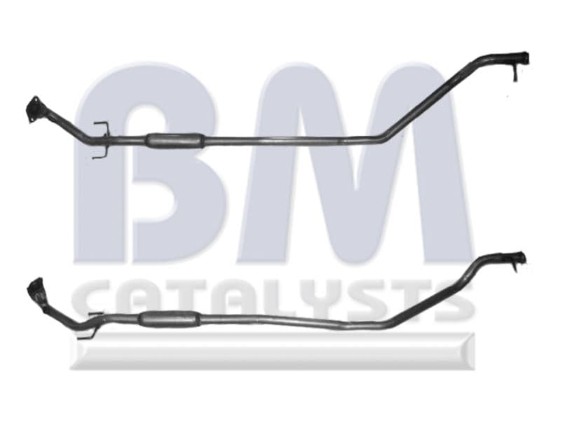 Mellanrör bak avgas