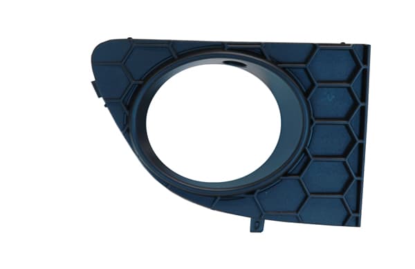 Galler i stötfångare hö med hål för dimljus