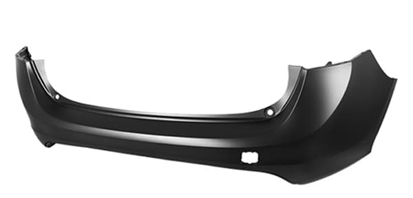 Stötfångare bak, för lackering, utan hål för park.givare -2013 — Bakaxel från Galwin