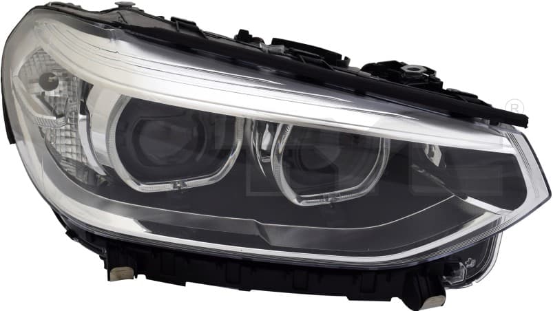 Strålkastare LED hö, exkl LED-modul och styrenhet (ej adaptivt helljus från Galwin