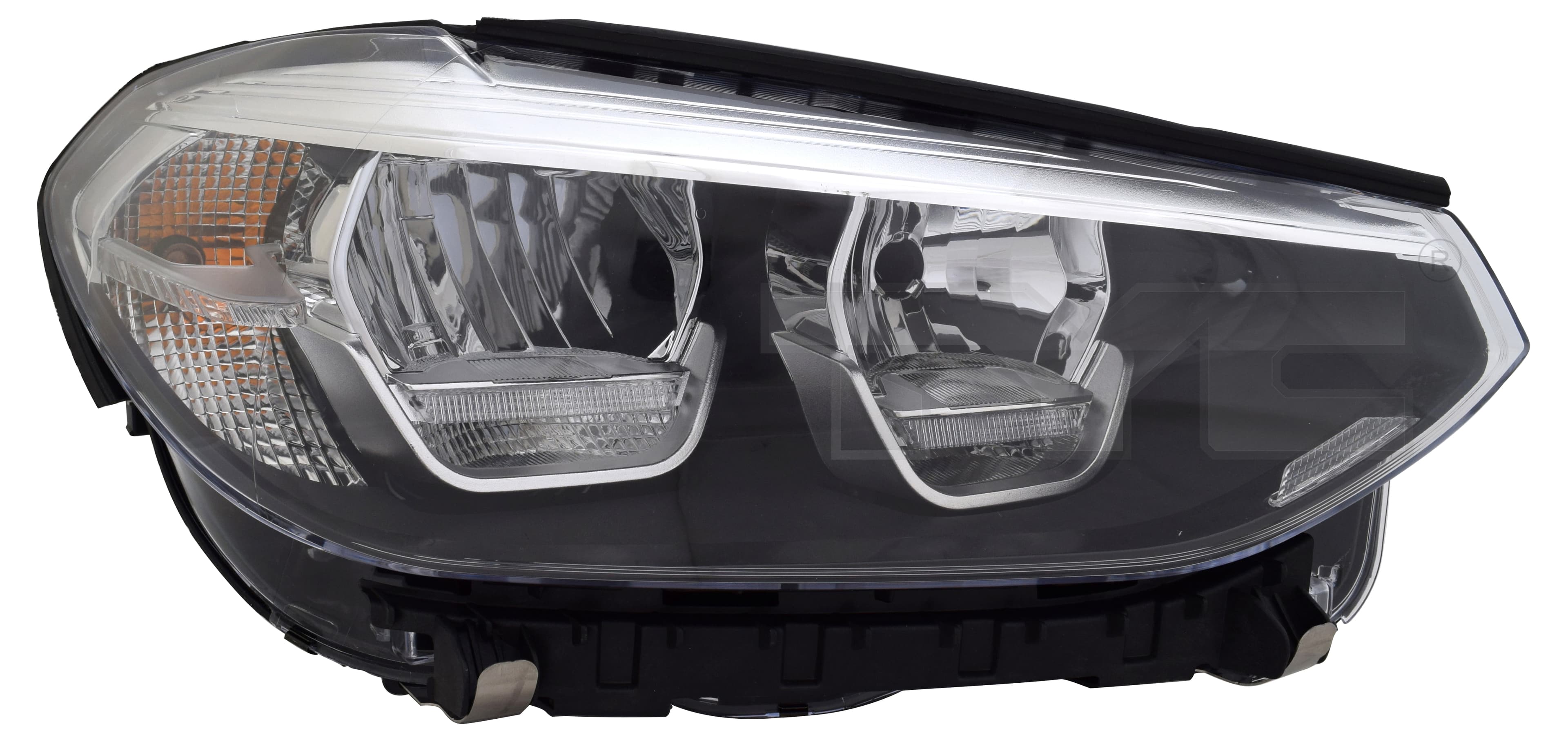 Strålkastare vä, LED/H7, inkl justermotor från Galwin
