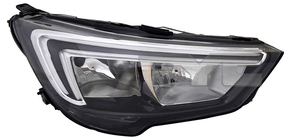 Strålkastare hö, H7/H7/LED, inkl motor från Galwin