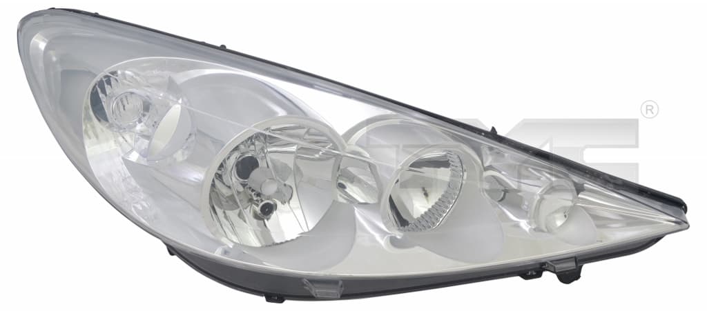 Strålkastare vä, H1/H7, inkl motor (206+) från Galwin