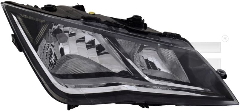 Strålkastare hö, H7/H7/LED, inkl motor, exkl LED-modul 01/2017- från Galwin