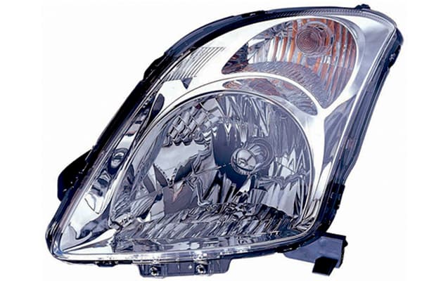 Strålkastare H4 eljustering, svart hus