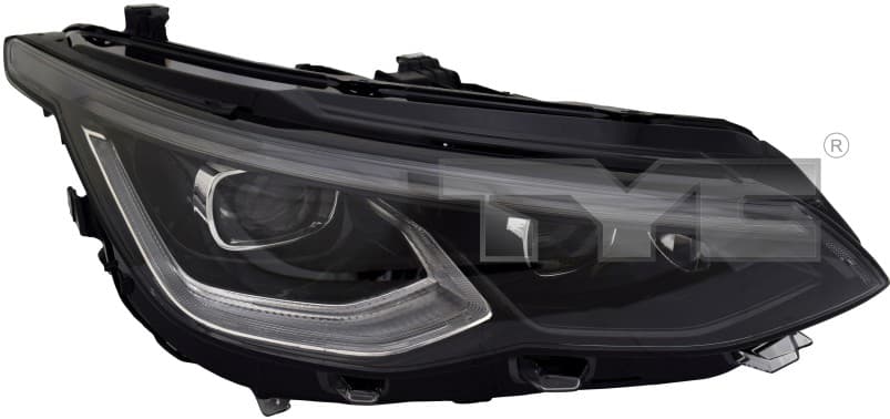Strålkastare vä, Matrix-LED, svart från Galwin
